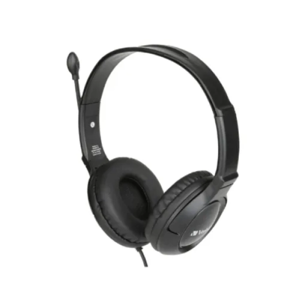 Verbatim Noise Cancelling 3.5mm Headset with Boom Mic